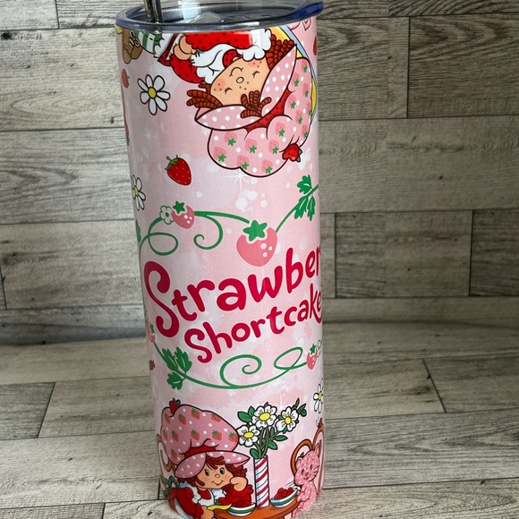 Handmade Other - Pink Strawberry Shortcake 20oz Tumbler